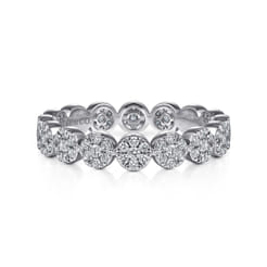 Alysa - 14K White Gold Diamond Eternity Band