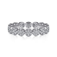 Alysa - 14K White Gold Diamond Eternity Band