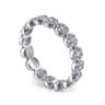 Eternity Band Wedding Ring in 14k White Gold with Round Natural Diamond at Gabriel & Co.