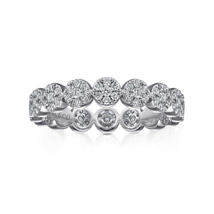 Alysa - 14K White Gold Diamond Eternity Band