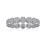 Eternity Band Wedding Ring in 14k White Gold with Round Natural Diamond at Gabriel & Co.