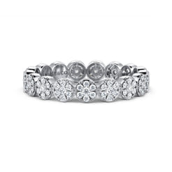 Alysa - 14K White Gold Diamond Eternity Band