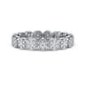 Eternity Band Wedding Ring in 14k White Gold with Round Natural Diamond at Gabriel & Co.