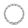 Eternity Band Wedding Ring in 14k White Gold with Round Natural Diamond at Gabriel & Co.