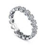 Eternity Band Wedding Ring in 14k White Gold with Round Natural Diamond at Gabriel & Co.