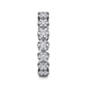 Eternity Band Wedding Ring in 14k White Gold with Round Natural Diamond at Gabriel & Co.