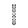 Eternity Band Wedding Ring in 14k White Gold with Round Natural Diamond at Gabriel & Co.
