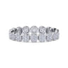 Eternity Band Wedding Ring in 14k White Gold with Round Natural Diamond at Gabriel & Co.