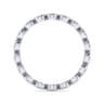 Eternity Band Wedding Ring in 14k White Gold with Round Natural Diamond at Gabriel & Co.