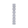 Eternity Band Wedding Ring in 14k White Gold with Round Natural Diamond at Gabriel & Co.