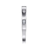 Straight Wedding Ring in 14k White Gold with Marquise Natural Diamond at Gabriel & Co.