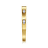 Straight Wedding Ring in 14k Yellow Gold with Marquise Natural Diamond at Gabriel & Co.