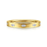 Straight Wedding Ring in 14k Yellow Gold with Marquise Natural Diamond at Gabriel & Co.