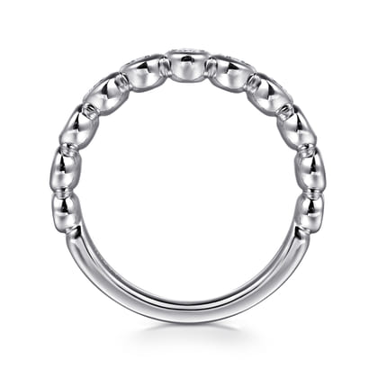 Amalfi - 14K White Gold Bezel Set Diamond Anniversary Band