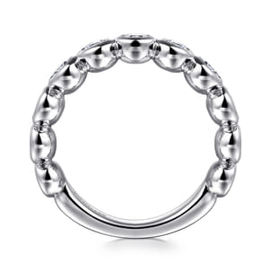 Amalfi - 14K White Gold Bezel Set Diamond Anniversary Band