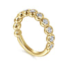 Fancy Wedding Ring in 14k Yellow Gold with Round Natural Diamond at Gabriel & Co.