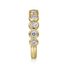 Fancy Wedding Ring in 14k Yellow Gold with Round Natural Diamond at Gabriel & Co.