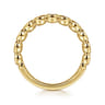 Fancy Wedding Ring in 14k Yellow Gold with Round Natural Diamond at Gabriel & Co.