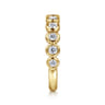 Fancy Wedding Ring in 14k Yellow Gold with Round Natural Diamond at Gabriel & Co.