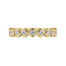 Fancy Wedding Ring in 14k Yellow Gold with Round Natural Diamond at Gabriel & Co.