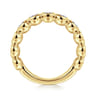 Straight Wedding Ring in 14k Yellow Gold with Round Natural Diamond at Gabriel & Co.