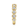 Straight Wedding Ring in 14k Yellow Gold with Round Natural Diamond at Gabriel & Co.