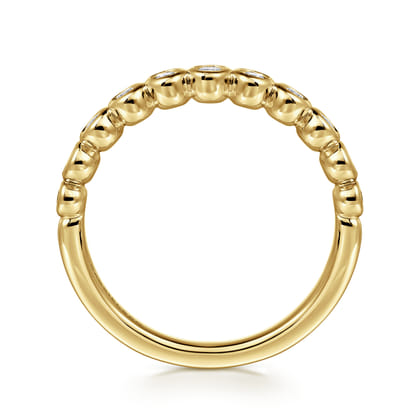 Amalfi - 14K Yellow Gold Diamond Anniversary Band