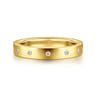 Eternity Band Wedding Ring in 14k Yellow Gold with Round Natural Diamond at Gabriel & Co.