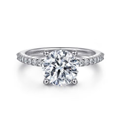 Amata - Platinum Round Diamond Engagement Ring