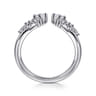 Open Ring Wedding Ring in 14k White Gold with Round Natural Diamond at Gabriel & Co.