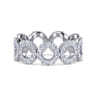 Eternity Band Wedding Ring in 14k White Gold with Round Natural Diamond at Gabriel & Co.