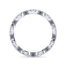 Eternity Band Wedding Ring in 14k White Gold with Round Natural Diamond at Gabriel & Co.