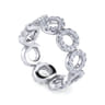 Eternity Band Wedding Ring in 14k White Gold with Round Natural Diamond at Gabriel & Co.