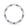 Eternity Band Wedding Ring in 14k White Gold with Round Natural Diamond at Gabriel & Co.
