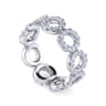 Eternity Band Wedding Ring in 14k White Gold with Round Natural Diamond at Gabriel & Co.