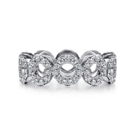 Ammie - 14K White Gold Diamond Eternity Band