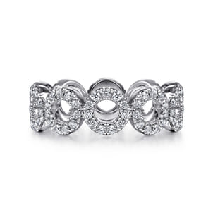 Ammie - 14K White Gold Diamond Eternity Band