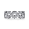 Eternity Band Wedding Ring in 14k White Gold with Round Natural Diamond at Gabriel & Co.