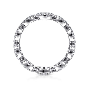 Ammie - 14K White Gold Diamond Eternity Band