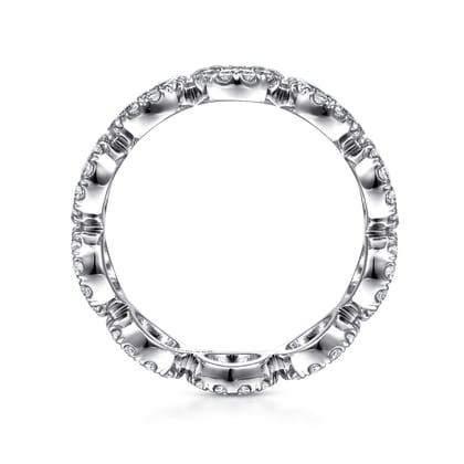 Ammie - 14K White Gold Diamond Eternity Band