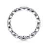 Eternity Band Wedding Ring in 14k White Gold with Round Natural Diamond at Gabriel & Co.