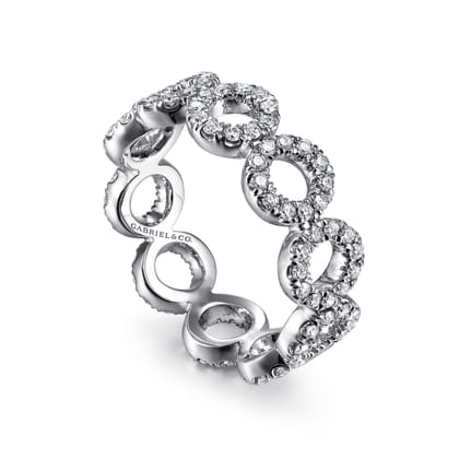 Ammie - 14K White Gold Diamond Eternity Band