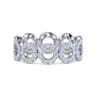 Eternity Band Wedding Ring in 14k White Gold with Round Natural Diamond at Gabriel & Co.