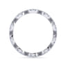 Eternity Band Wedding Ring in 14k White Gold with Round Natural Diamond at Gabriel & Co.