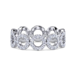 Ammie - 14K White Gold Diamond Eternity Band