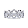 Eternity Band Wedding Ring in 14k White Gold with Round Natural Diamond at Gabriel & Co.