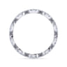 Eternity Band Wedding Ring in 14k White Gold with Round Natural Diamond at Gabriel & Co.