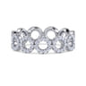 Eternity Band Wedding Ring in 14k White Gold with Round Natural Diamond at Gabriel & Co.