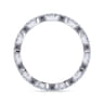 Eternity Band Wedding Ring in 14k White Gold with Round Natural Diamond at Gabriel & Co.