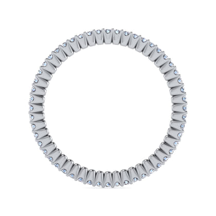 Andalucia - 14K White Gold Prong Set Diamond Eternity Band